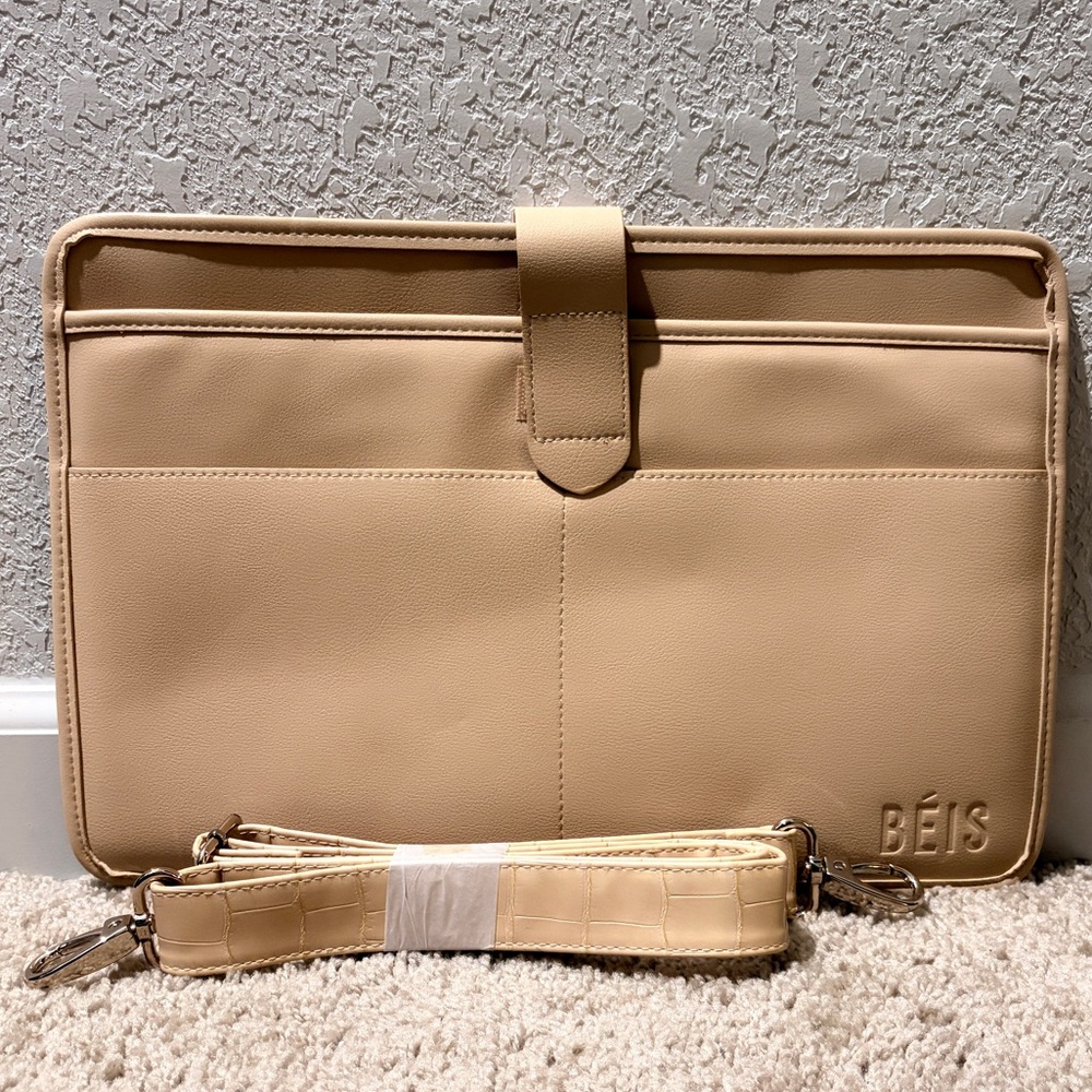BEIS mini weekender beige insert and strap
